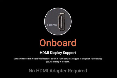 Sonnet Echo 20 Thunderbolt 4 SuperDock with NVME SSD installed Sonnet Echo 20 Thunderbolt 4 SuperDock with NVME SSD installed